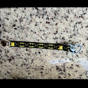 Batman pacifier or binky strap clip